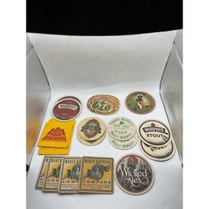 Vintage Beer Coasters Collection: Anchor Steam, Guinness, Murphy's, Marin‎